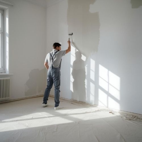 Wand neu streichen wegen Umzugscheckliste